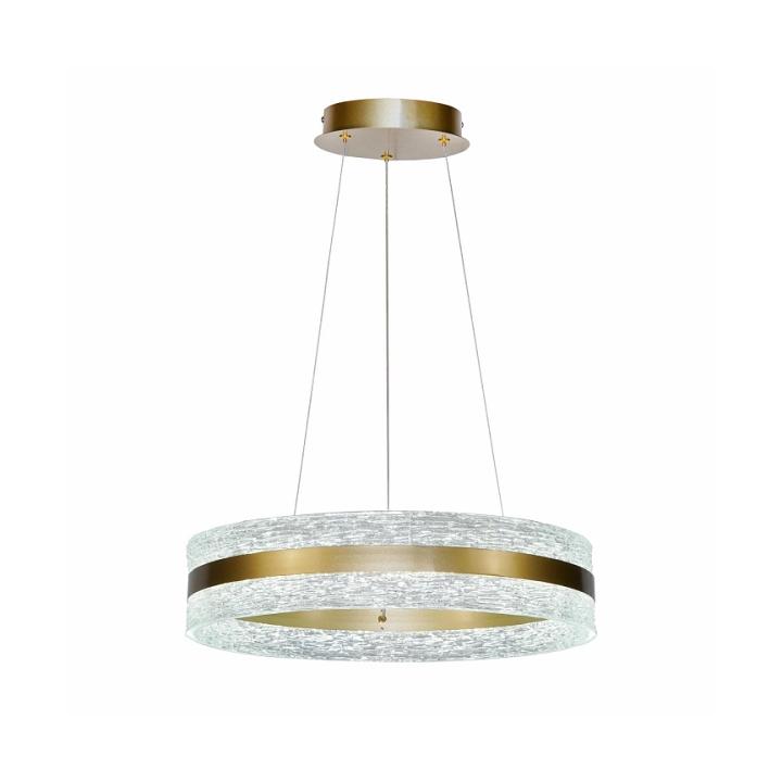Lampa wisząca Castillo 60 3000 złota kryształki bezbarwne 35w - Candellux