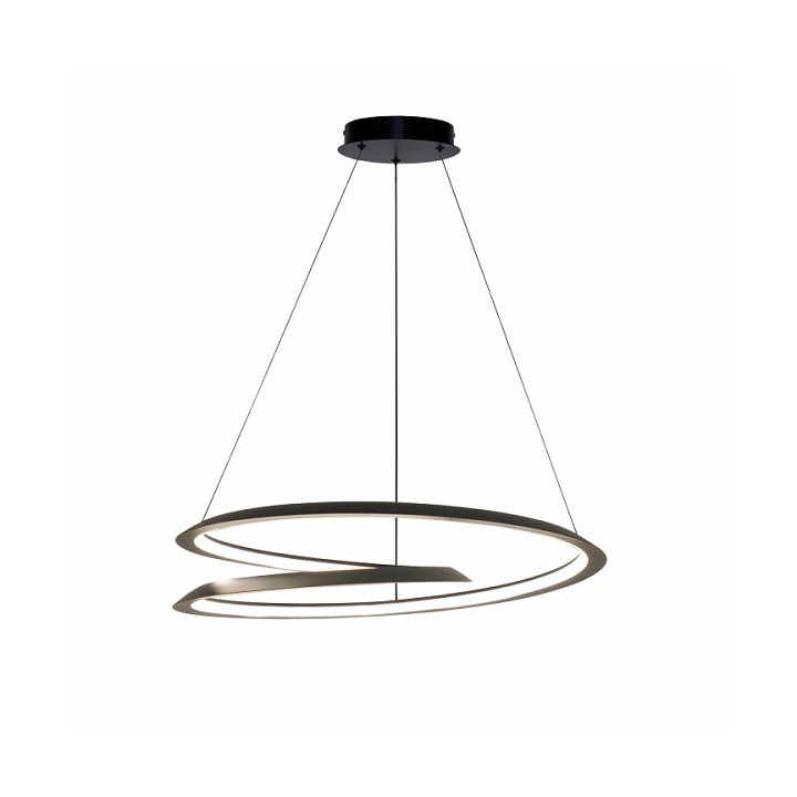 Lampa wisząca Callas 3000 czarna osłonka biała 32w - Candellux