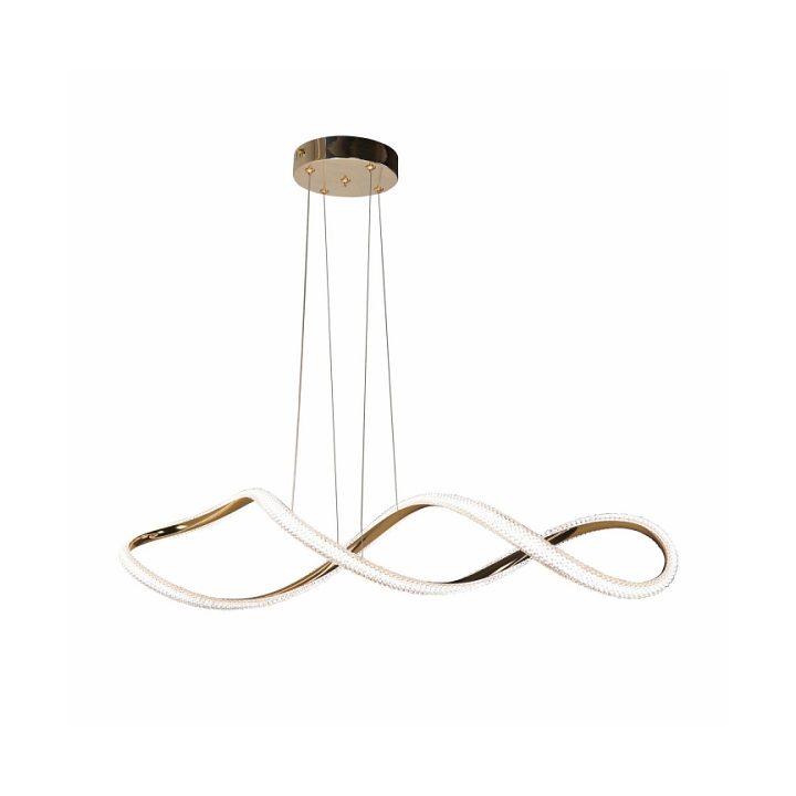Lampa wisząca Snello 3000 złota kryształki bezbarwne 32w - Candellux