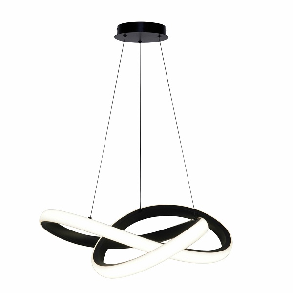 Lampa wisząca Splot 3000 czarna osłonka biała 28w - Candellux