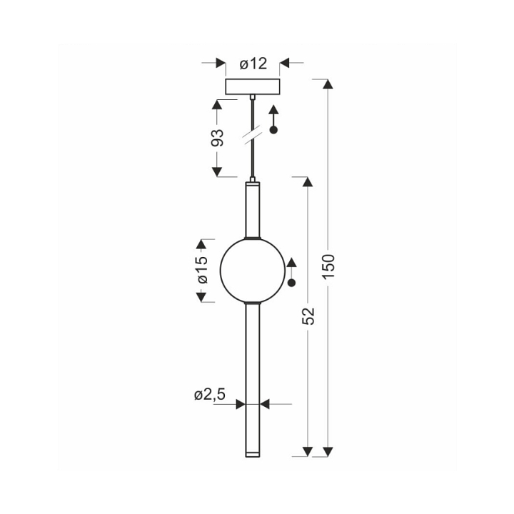 Lampa wisząca Kelly złota dymiona 8w - Candellux