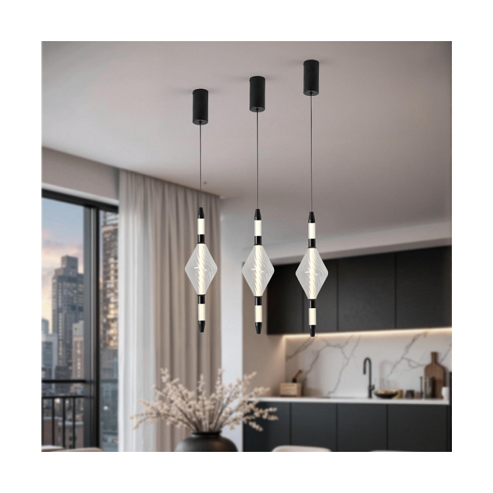 Lampa wisząca Vita czarna x bezbarwna 5w - Candellux