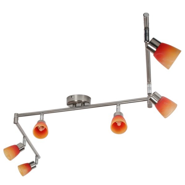 Lampa Drops Listwa 6X40W G9 Nikiel Mat Rainbow Candellux