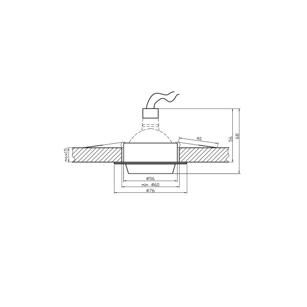Sa-02 Stb/Al Mr16 Sat Czarny Opr. Strop Stała Aluminium Candellux