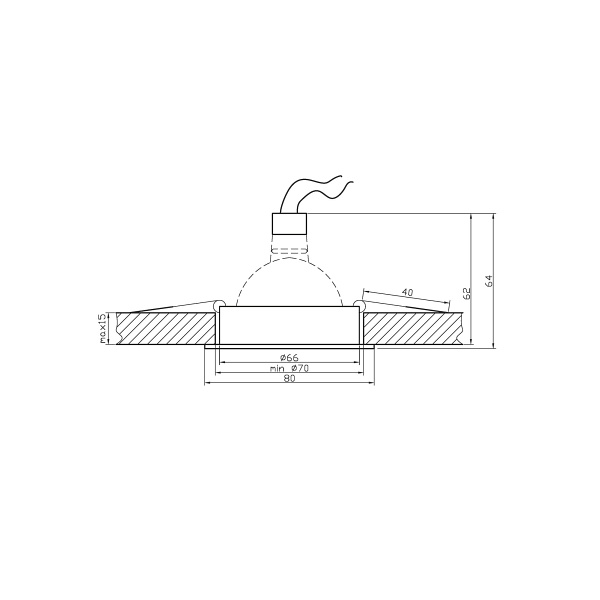 Oprawa Stropowa Sa-03 Sng/Al Mr16 Sat Złoto Aluminium Candellux