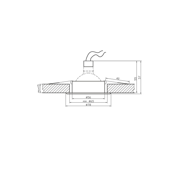 Oprawa Stropowa Sa-04 Sng/Al Mr16 Sat Złoto Aluminium Candellux