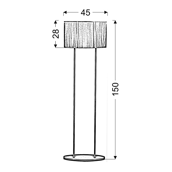 Artemis Lampa 2X60W E27 Srebrna Candellux