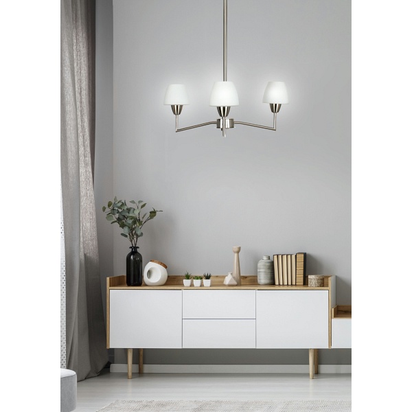 Togo Lampa Wisząca 3X40W G9 Nikiel Mat Promocja Candellux