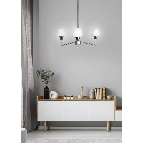 Togo Lampa Wisząca 3X40W G9 Nikiel Mat Promocja Candellux