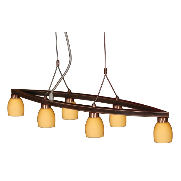 Dakota Zwis 6X40W G9 Oval Miedź Candellux