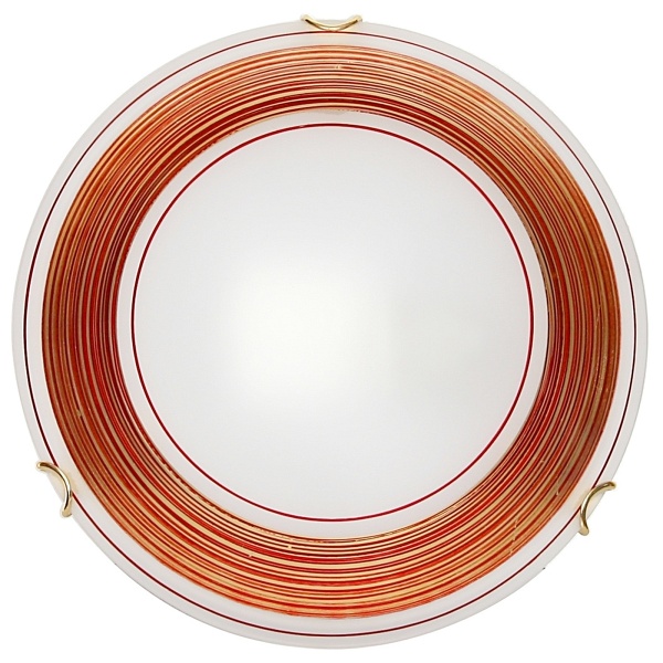 Izis Plafon 30 1X60W E27 Czerwono-Złoty Candellux