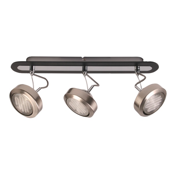 Earth Lampa Sufitowa Listwa 3X9W Gx53 Energo Satyna/Wenge Candellux