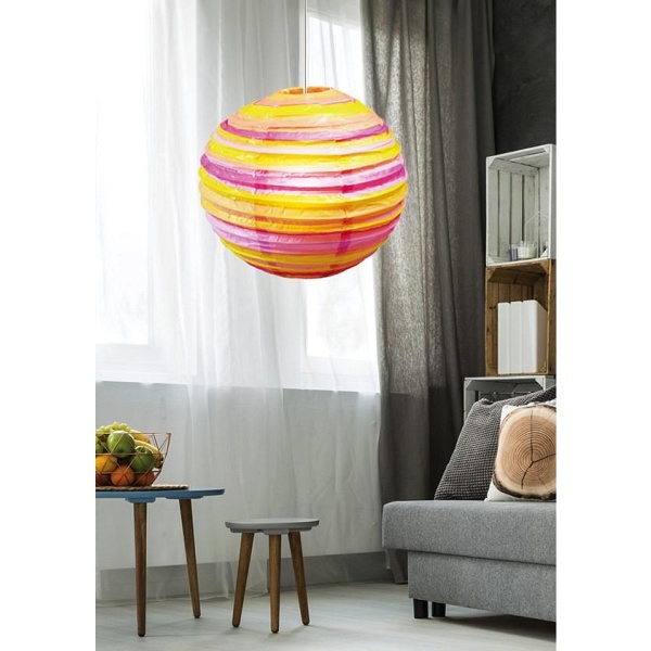 Abażur Papierowy-Kokon 50 Pomarańczowo-Różowy Candellux