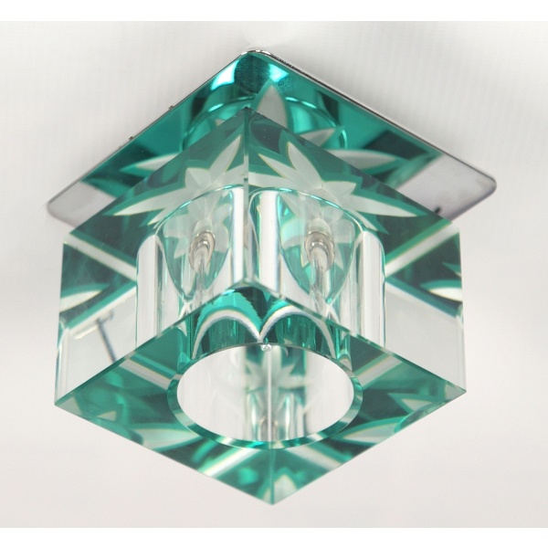 Sk-47 Ch/Gr-T G4 Opr.strop.stała Kryształ 20W G4 Kostka Tło Zielone Candellux