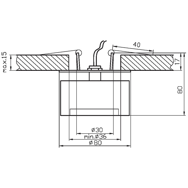 Sk-50 Ch/Wh G4 Opr.strop.stała Kryształ 20W G4 Kostka Nacinana Candellux