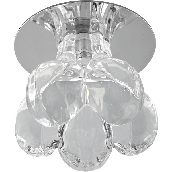 Sk-54 Ch/Wh G4 Opr.strop.stała Kryształ 20W G4 Kwiat Candellux