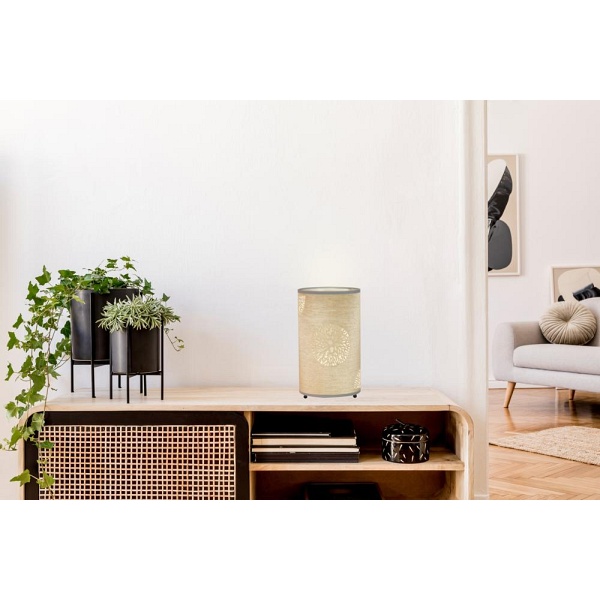 Perla Lampa Gabinetowa 15X15X25 1X40W E14 Beż Candellux