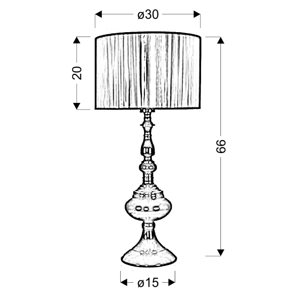 Gillenia Lampa Gabinetowa 60Cm 1X60W E27 Candellux