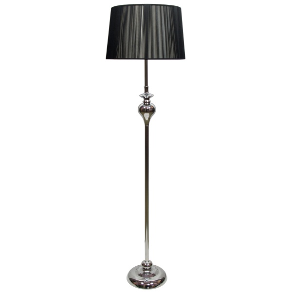 Gillenia Lampa Podłogowa 1X60W E27 Czarna Candellux