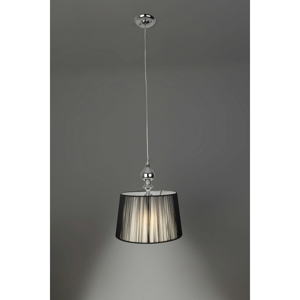 Gillenia Lampa Wisząca 1X60W E27 Czarny Candellux