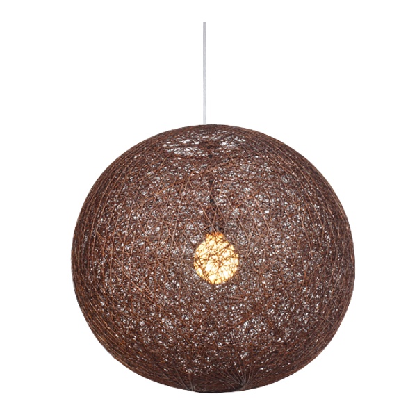 Caruba Lampa Wisząca 1X60W E27 Brązowy 50 Candellux