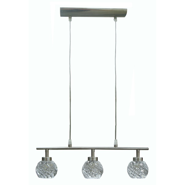 Gira Zwis 3X40 G9 Satyna Nikiel+Kryształ Promocja Candellux