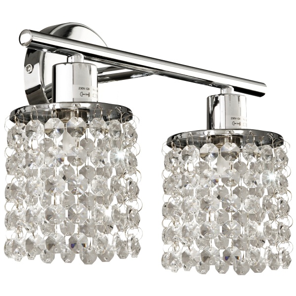 Royal Lampa Sufitowa Listwa 2X40W G9 Chrom+Kryształki Candellux