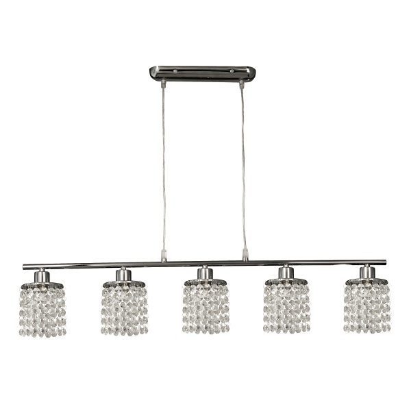 Royal Lampa Wisząca 5X40W G9 Chrom+Kryształki Candellux