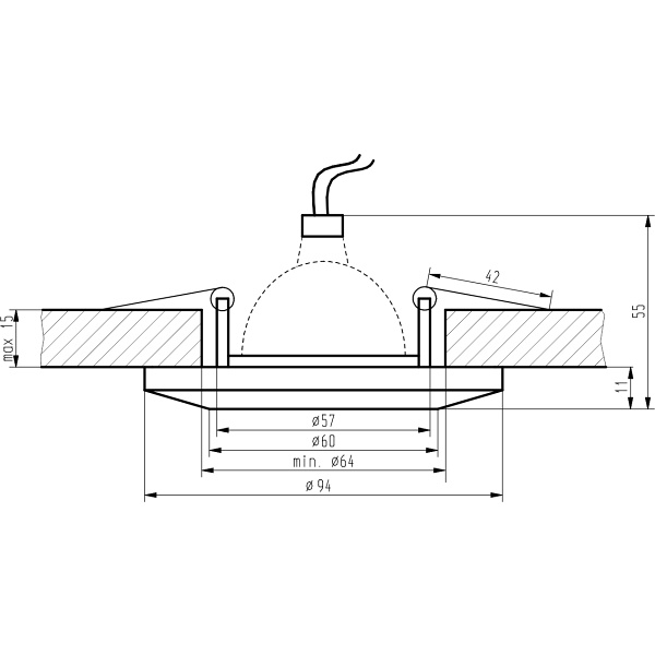 Ss-10 Ch/Wh Mr16 Chrom Opr. Strop. Stała Okrągła Szkło Bezbarwne Candellux