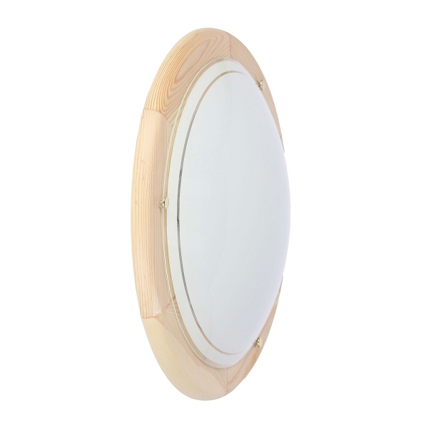 1030 Lampa Sufitowa Plafon40 Drewno Standard 2X60W E27 Sosna Candellux