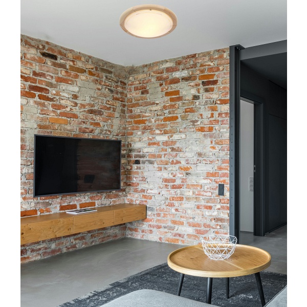 1030 Lampa Sufitowa Plafon40 Drewno Standard 2X60W E27 Sosna Candellux