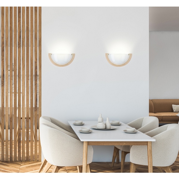 1030 Lampa Sufitowa Plafon1/2 Drewno Standard 1X60W E27 Sosna Candellux