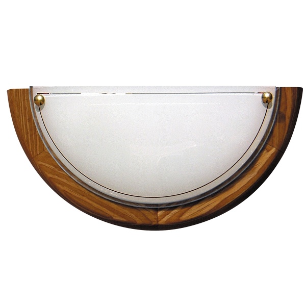 1030 Lampa Sufitowa Plafon1/2 Drewno Standard 1X60W E27 Dąb Candellux