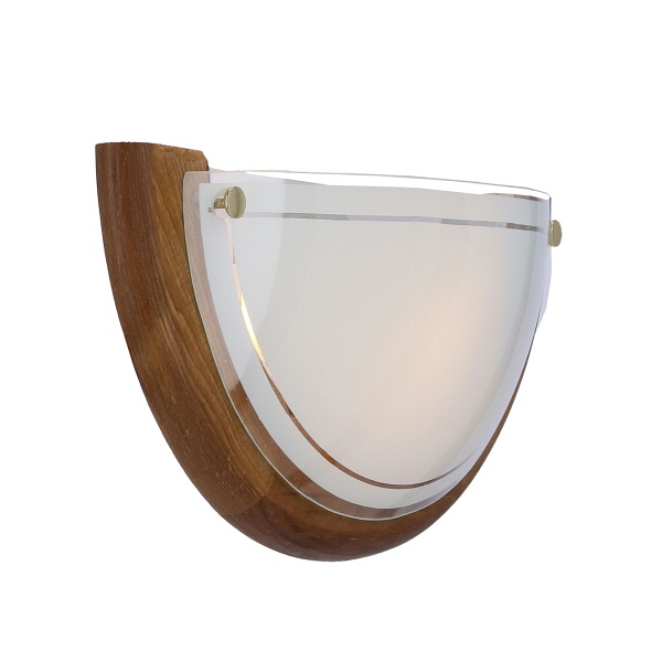 1030 Lampa Sufitowa Plafon1/2 Drewno Standard 1X60W E27 Dąb Candellux