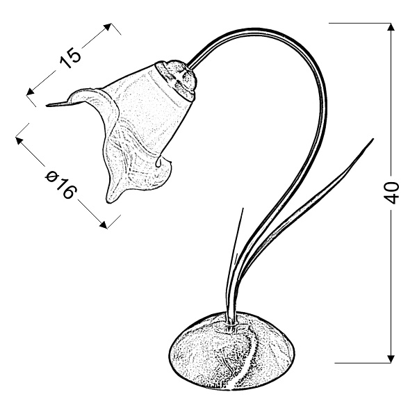 Bolero Lampa Gabinetowa 1X60W E27 Patyna Candellux