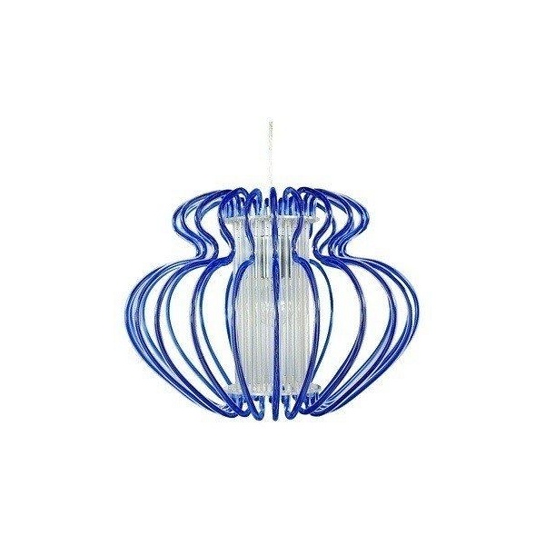 Imperia Lampa Wisząca 1X60W E27 450X330 Mała Niebieska Promocja Candellux