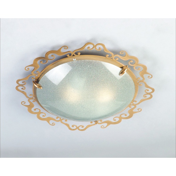 Casablanca Plafon 2X60W E27 38 Cm Patyna Koło Candellux