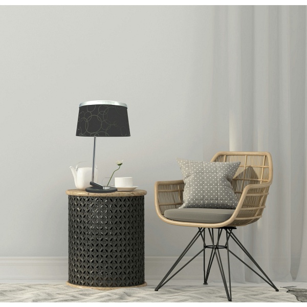 Impresja Lampa 1*60W E27 Czarna Chrom Candellux