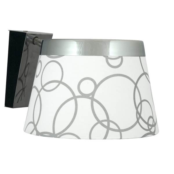 Impresja Lampa Kinkiet 1*60W E27 Biały Chrom Candellux