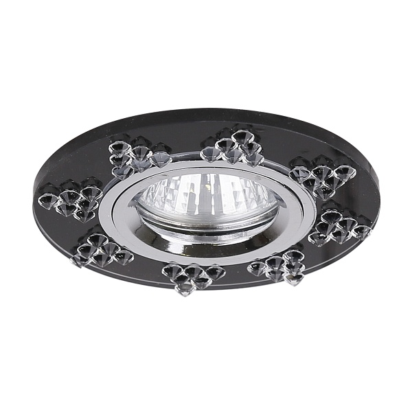 Ss-19 Ch/Gp Mr16 Chrom Opr. Strop. Stała Okrągła Szkło Grafitowe Candellux