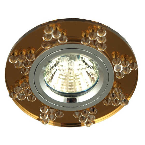 Ss-19 Ch/Si Mr16 Chrom Opr. Strop. Stała Okrągła Szkło Siena Candellux