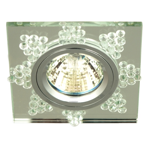 Ss-20 Ch/Tr Mr16 Chrom Opr. Strop. Stała Kwadratowa Szkło Transparentne Candellux