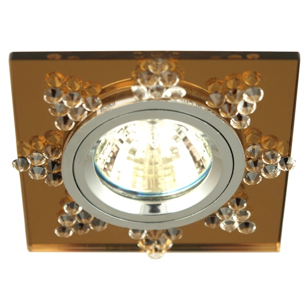 Ss-20 Ch/Si Mr16 Chrom Opr. Strop. Stała Kwadratowa Szkło Siena Candellux