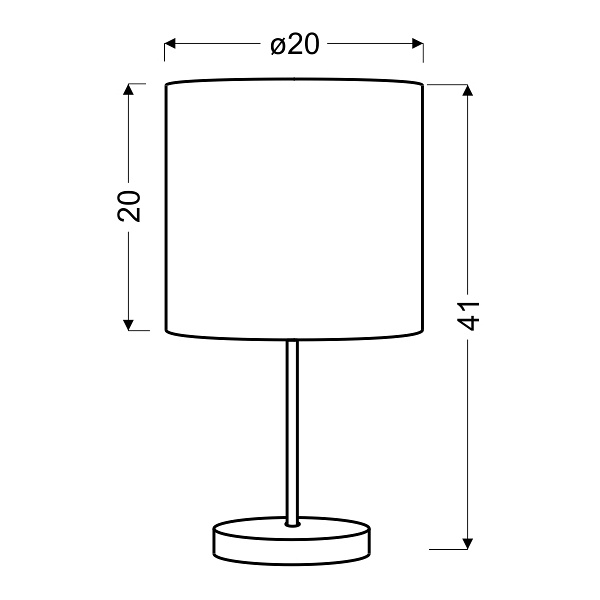 Timber Lampa Gabinetowa 1X60W E27 Dąb Candellux