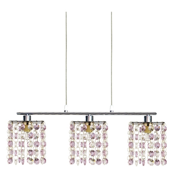 Classic Zwis 3X40W G9 Fioletowy Candellux