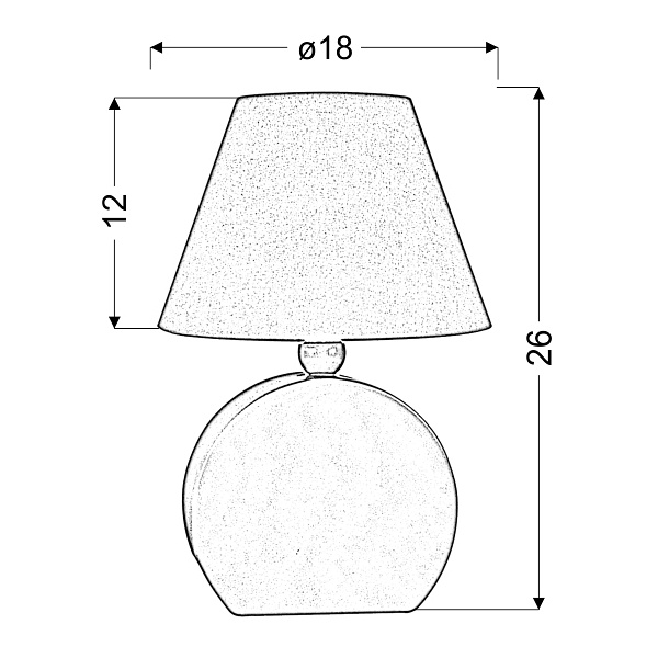 Ofelia Lampa Gab. Mdf 1X40W E14 Pomarańczowa Candellux