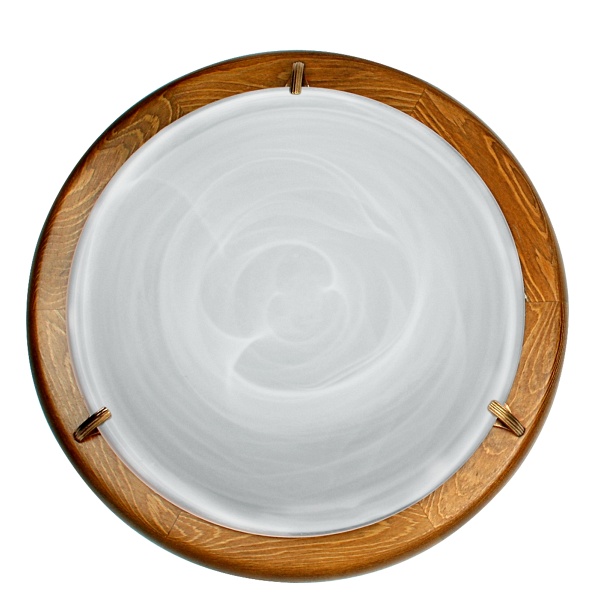 Duna Lampa Sufitowa Plafon30 Dąb Alabaster1X60W Candellux