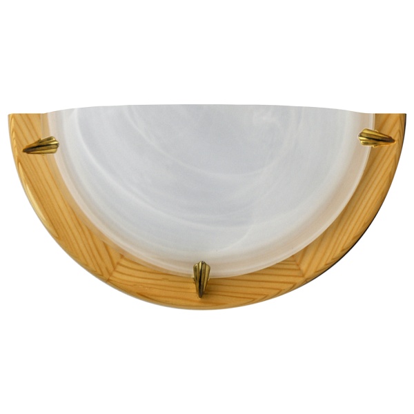 Duna Lampa Sufitowa Plafon1/2 Sosna Alabaster 1X60W Candellux