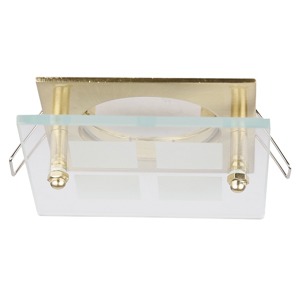 Sz-03 Sg Mr16 Sat. Złoto Opr.kwadrat Stała Szkło Candellux