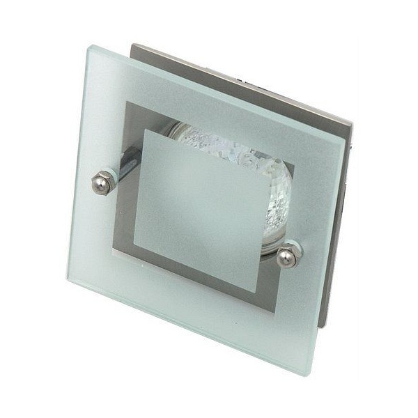 Sz-05 Sn Mr16 Satyna Nikiel Opr.kwadrat Stała Szkło Candellux